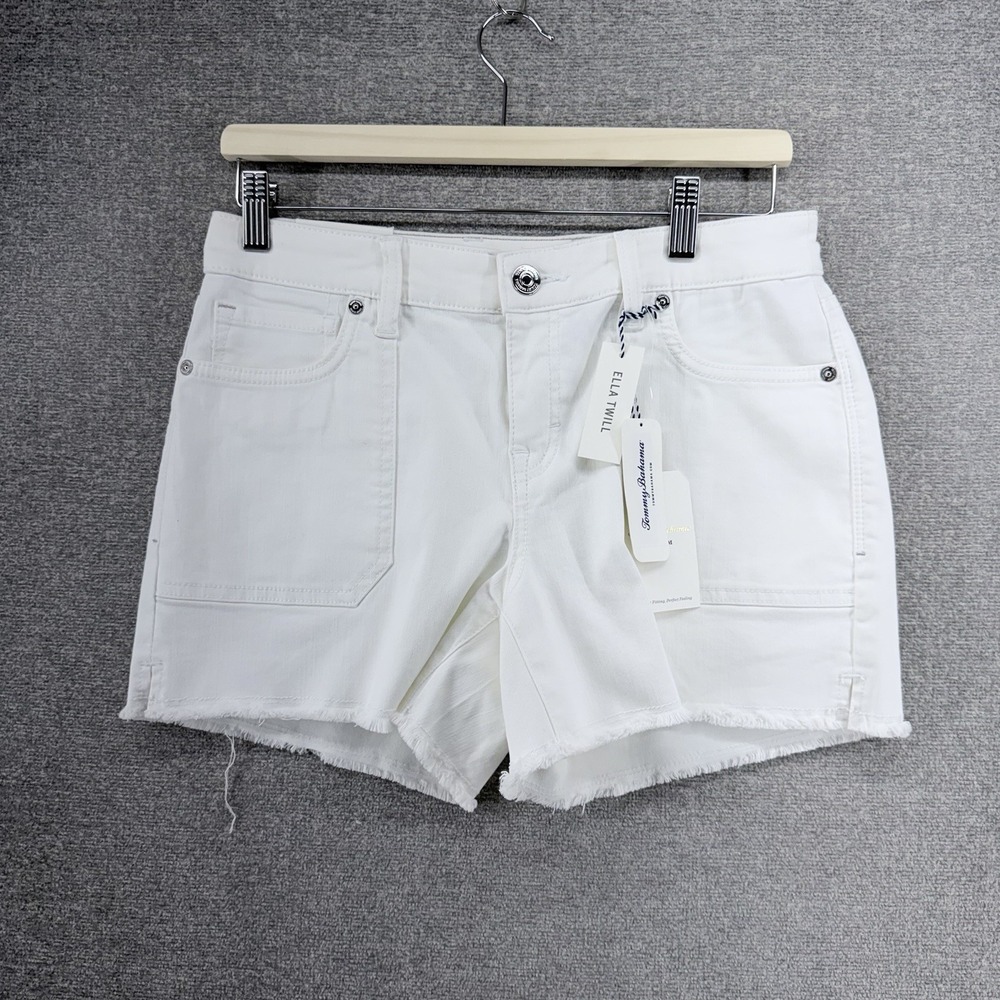 Tommy Bahama Ella Twill Utility Shorts Women Shorts Women Size 4 White NEW $99